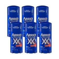 XX Extra Extra Dry Solid Antiperspirant Deodorant, Regular, 2.6 Oz Pack of 6 