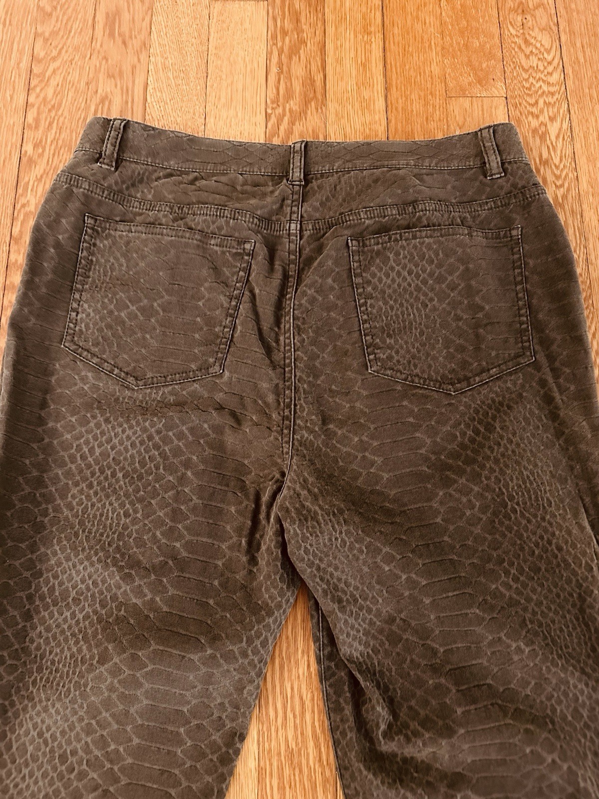 Lafayette 148 Python Snake Print Brown Pants -siz… - image 4