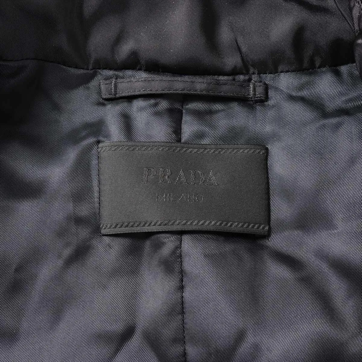 Prada 14 years Nylon Trench Coat 52 Men's Black  UGW604 detachable belt thumbnail 6