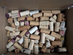 Large Lot of 300 Wine Corks Varied Brands for DIY Crafts