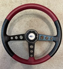 1974 - 1982 Mustang Ii Mustang Ford Steering Wheel Three Spoke Leather Wrapped 1974 - 1982 Mustang Ii Mustang Ford Steering Wheel Three Spoke Leather Wrapped