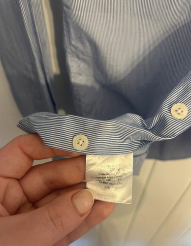 Camisa Con Botones Colección Calvin Klein Para Hombre M Azul Claro Manga Larga - Imagen 3 de 6