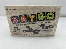 SayGo "The Competitive Crossword Game" New In Sealed Box!