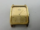 Seiko 5P30-5D30 Vintage Tank Gold Tone Watch Men 26mm New Battery -E50