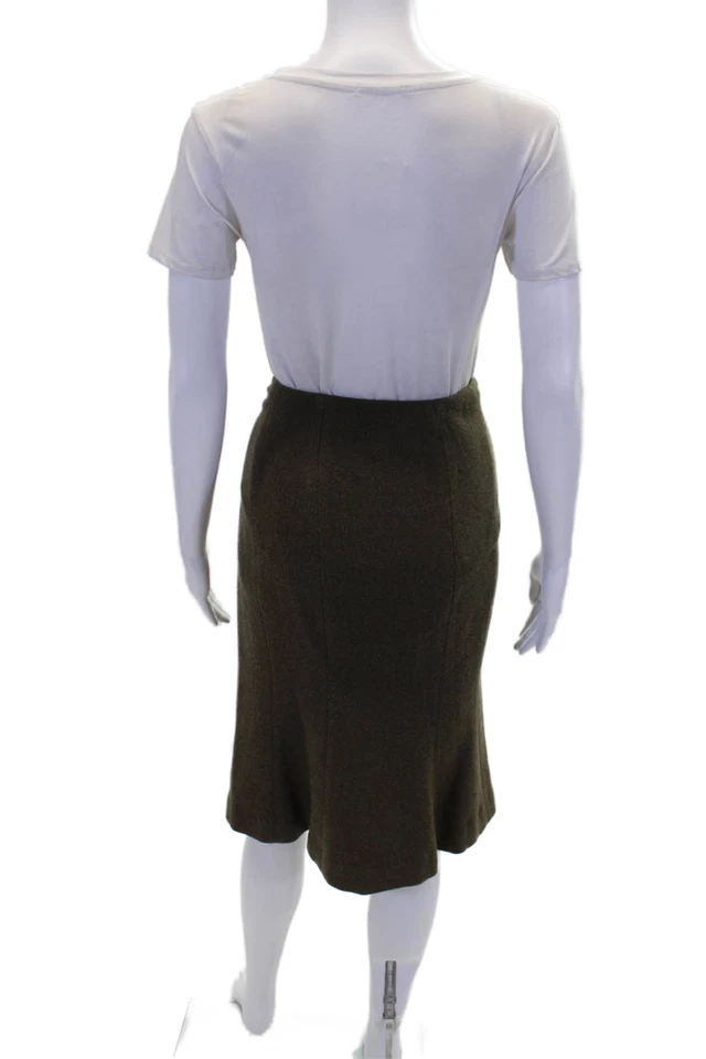 Ralph Lauren коллекции женщин стороны молнии колена карандаш юбка зеленый размер 10 - Изображение 3 из 4