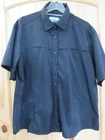 Magellan Outdoors Shirt Mens 2XL Black Short Sleeve Fishing Vented Fish Gear