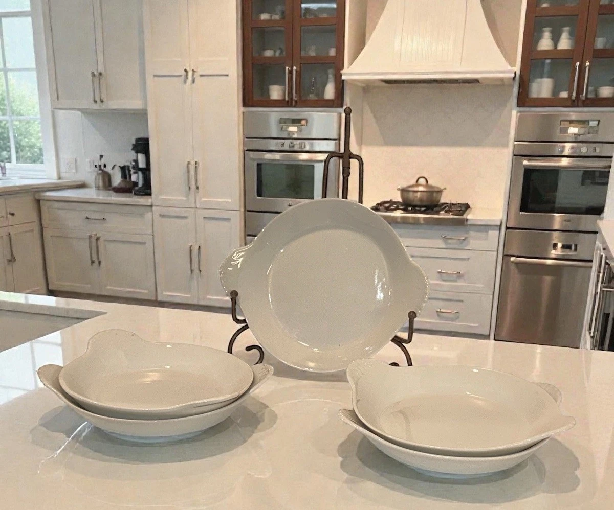 BIA Cordon Bleu White (Set Of 5) 8in Round Au Gratin Baking Dishes