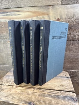 F. SCOTT FITZGERALD 4 Book Set Scribner's VNTG Hardcover Gatsby, Tycoon, Night