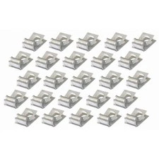 3/8 Brake Fuel Tube Set .375 Wrap Around Line Clamp Clip 25 Pack Galvanized