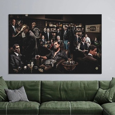 Gangster Legends Wall Art - Movie Mafia Characters Poster