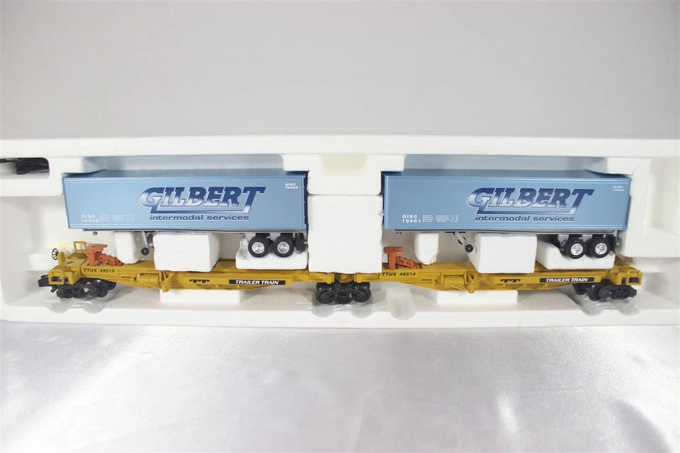 American Flyer 48511 48514 TTUX Intermodal Sets Gilbert Triple Crown OB Complete - Image 2 of 4