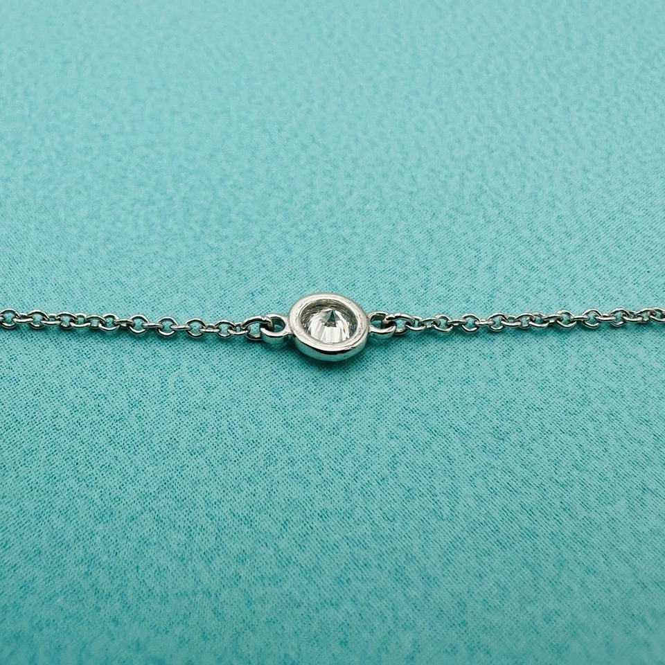 Tiffany & Co. .15 Diamonds by the Yard Bracelet in Platinum 6” with Packaging - Image 4 of 4