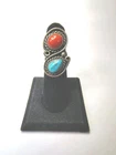 Vintage Native American Sterling Silver Ring Size 4.5 (8.8 grams)