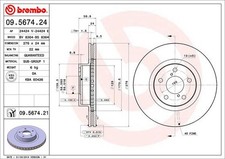 BREMBO BREMSSCHEIBEN Ø276 + BELÄGE VORNE & HINTEN FÜR SUBARU IMPREZA STATION GG