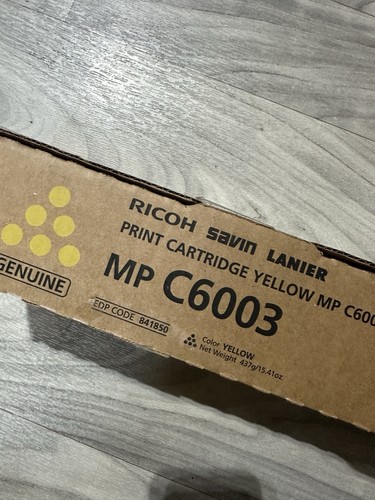 Ricoh Savin Lanier New Print Toner Cartridge Original Yellow MP C6003 841850 - 第 2/2 張圖片