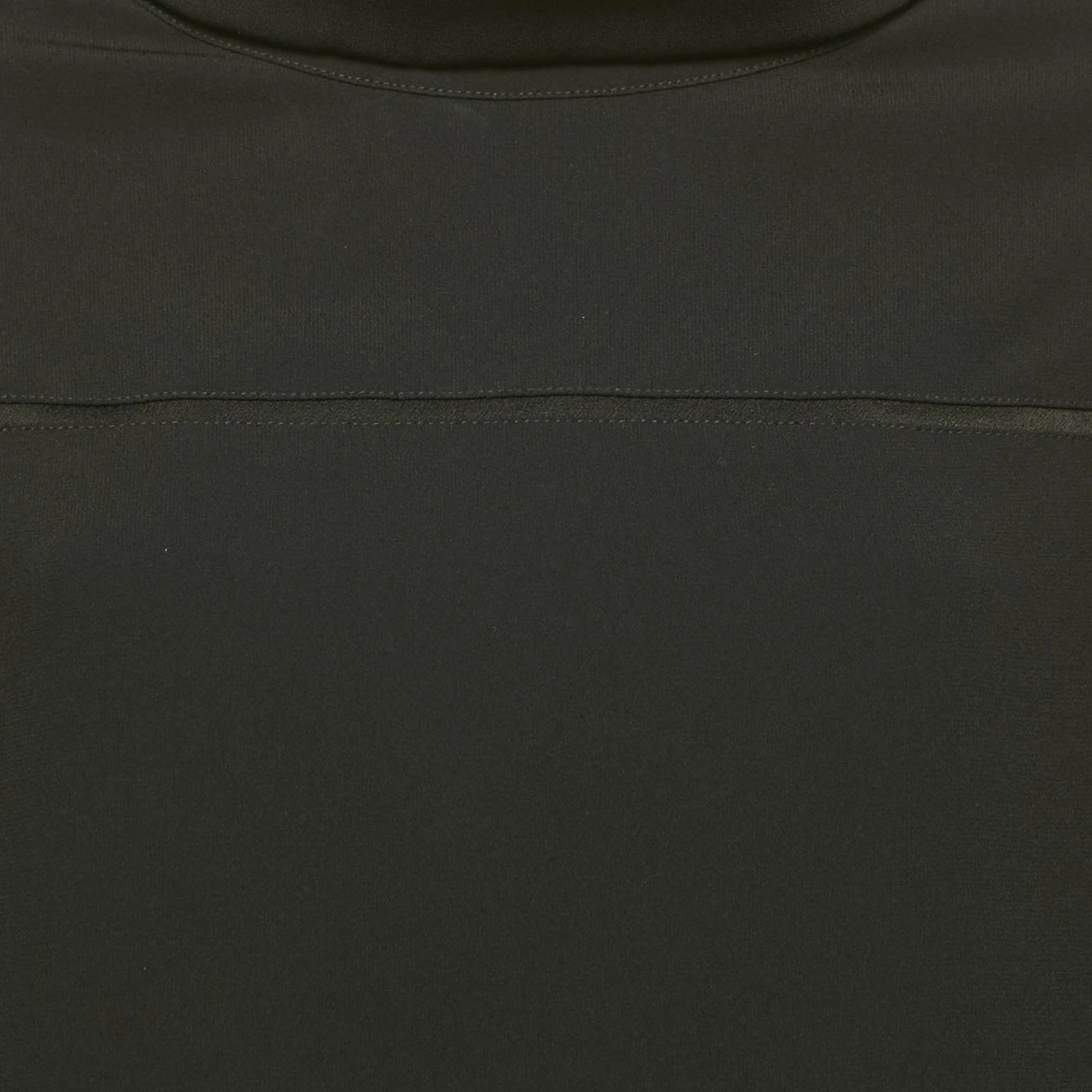 Kenzo Mini Abito Nero Raso Collo Alto S