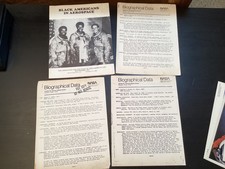 Vtg. NASA Space Shuttle Ephemera Lot Crew Photos Decals Books Black Americans