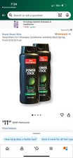 Power Stick 3-in-1 Body Wash Shampoo Conditioner Spring Fresh 22.5oz 2 Pack