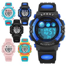 Candy Color LED Electronic Watch Children Boys Girls Daily/Sports Watch Gift