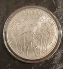 1 OZ .999 PURE SILVER SHIELD WE POISON YOU BU ROUND COIN BULLION POP SERIES RARE