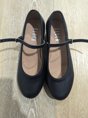 Bloch Children's Girl's Tap-On Leather Tap Dance Shoes Size 5.5 Black