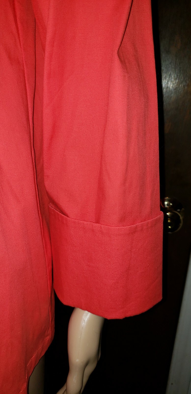 NWT Coldwater Creek Size Medium Womens Orange Exaggerated Button Swing