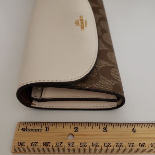 Coach Signature PVC Slim Envelope Wallet - NWT - Picture 9 of 10