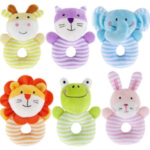 Infant-Baby-Toy-Kids-Gift-Animal-Cartoon-Hand-Bell-Ring-Rattles-Kid-Plush-Toy-S