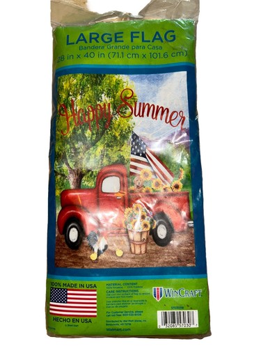Large Lawn Flag 28x40 “Happy Summer”