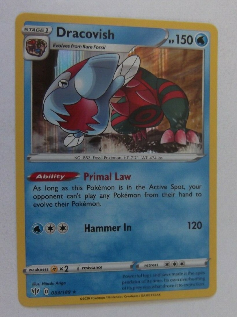 114PK053 - Dracovish - 53/189 - Darkness Ablaze - Rare Holo | eBay