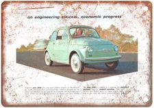 Vintage Publicidad Fiat 11 Hp Torpedo Chile 1910 Ad Retro Look Metal Sign A11197