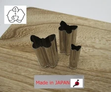 Takamori Decorative Stainless Vegetable Cutter Mold Butterfly set of 3