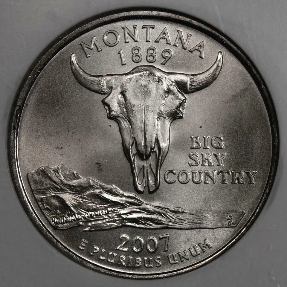 2007 NGC MS66 SMS Struck In Retained Copper Fragment Montana Quarter Mint Error - Image 4 of 4