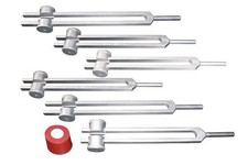 Radical Sacred Solfeggio 6pc Weighted Tuning Forks - DNA Repair - Pouch