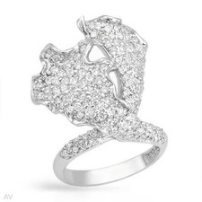 Stylish Ring With 3.66ctw Cubic zirconia Made in 925 Sterling silver