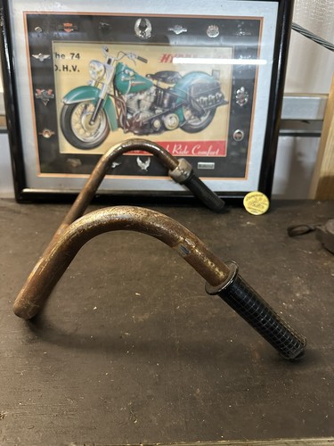 Old Harley Knucklehead Panhead Shovelhead Chopper Handlebars 535E - Picture 4 of 16
