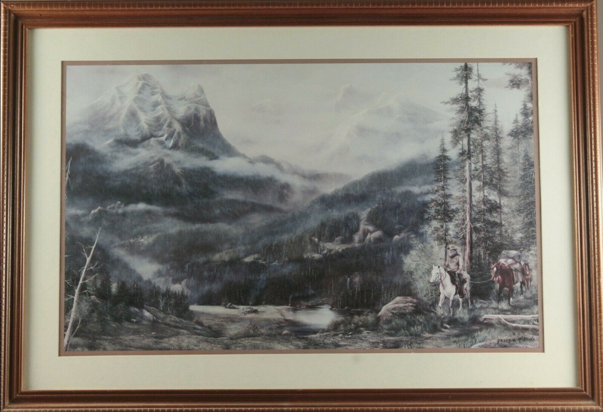 絵画 Brown Mountain Grand Teton National Park Painting Mountain Landscape