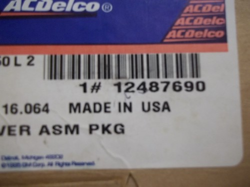 *New Genuine AC Delco - 12487690 - Cover ASM Package - Picture 3 of 3