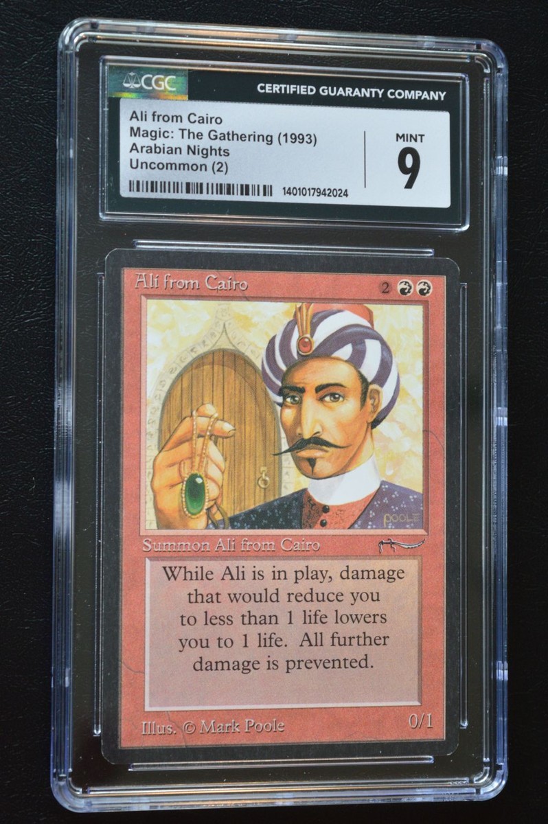 Magic The Gathering MTG ALI FROM CAIRO Arabian Nights CGC Graded 9
