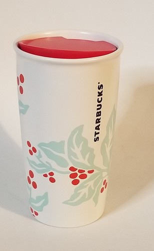 Starbucks 2018 Winter Cherry Berry Ceramic Tumbler 12 fl oz, 355 ml - Picture 2 of 6