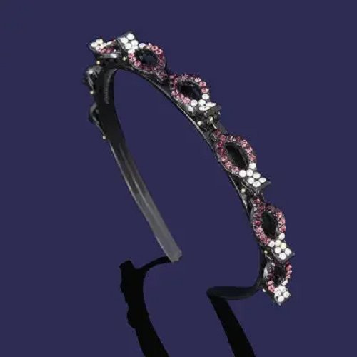 Pearl Rhinestone Bang Clip Headband Women Girl Hair Accessories Elegant