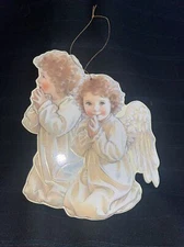 1989 Merrimack Publishing Kathy Lawrence Angel Cardboard Christmas Ornament
