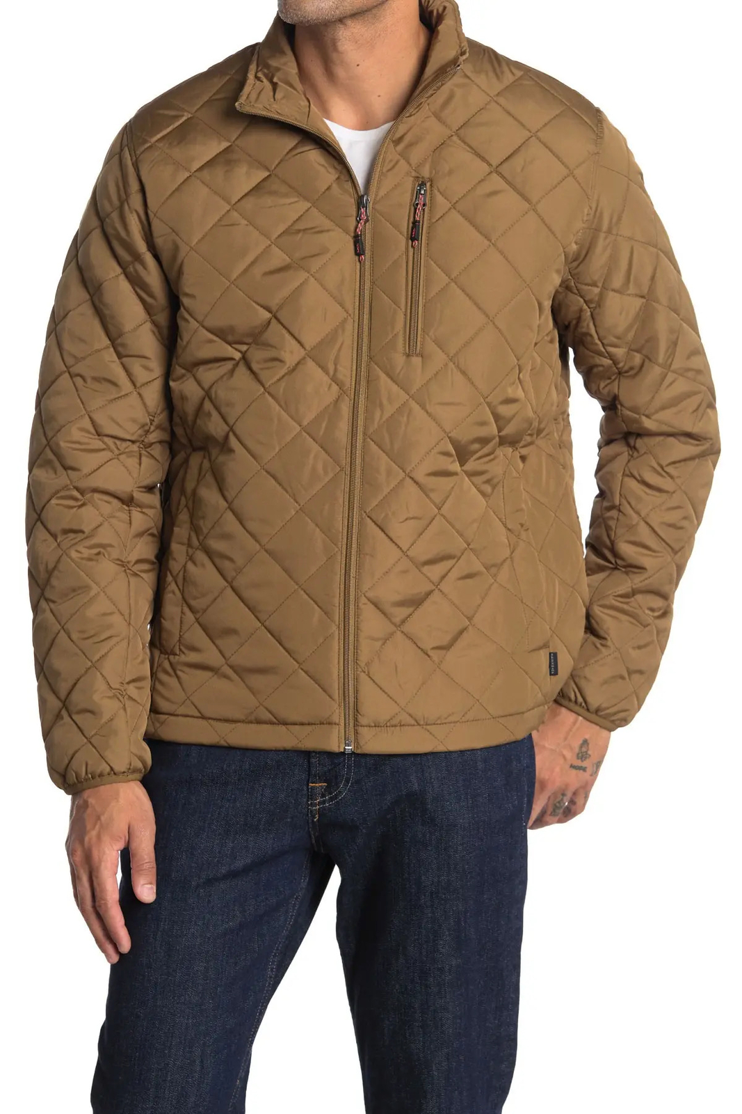 Hawke & Co. Men's Diamond Quilted Jacket Small Bark Brown eBay