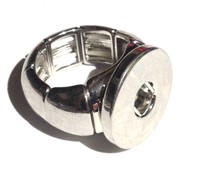 Silver Stretch 18-20mm Snap Ring Interchangeable For Ginger Snaps Jewelry Silver Stretch 18-20mm Snap Ring Interchangeable For Ginger Snaps Jewelry