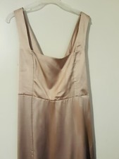 NWT Show Me Your Mumu Claire Midi Dress Gold Satin Holiday Hollywood Glamour XL