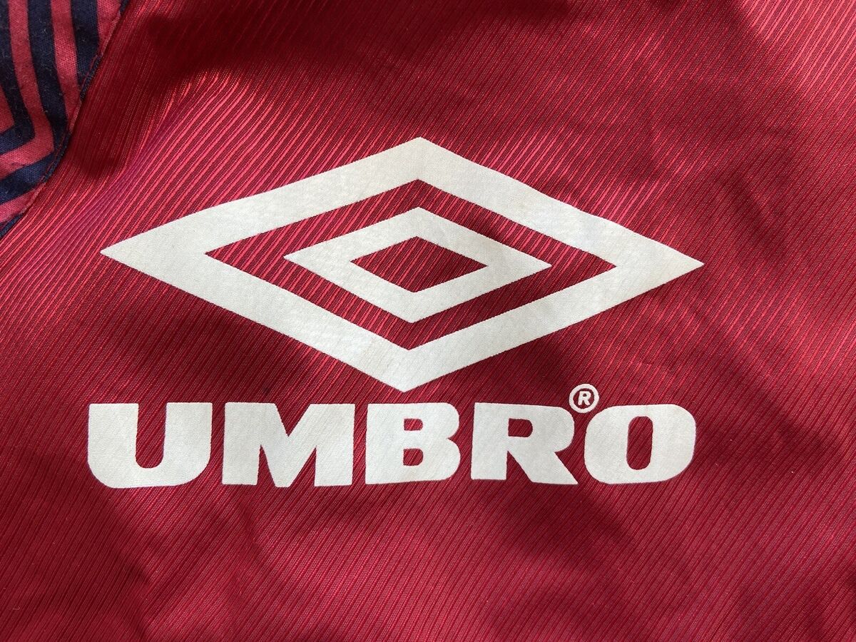 ENGLAND 90s FOOTBALL SOCCER TRAINING TRACK TOP JACKET UMBRO ENGLAND 90s FOOTBALL SOCCER TRAINING TRACK TOP JACKET UMBRO
