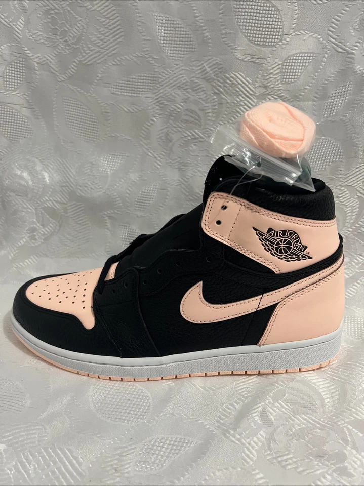 AIR JORDAN 1 РЕТРО ВЫСОТЫ OG 11,5 МАЛИНОВЫЙ ОТТЕНОК 555088 081 ПЕРСИКОВЫЙ РОЗОВЫЙ АРКТИЧЕСКИЙ УДАР - Изображение 3 из 4