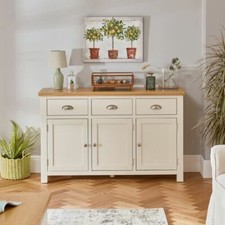 Large Sideboard 3 Door Cotswold Cream Painted Furniture
