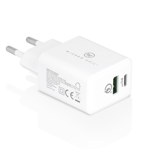 2X 20W Dual USB C Alimentatore QC A+ Tipo Pd Caricabatteria Veloce per IPHONE 14 - Zdjęcie 5 z 6