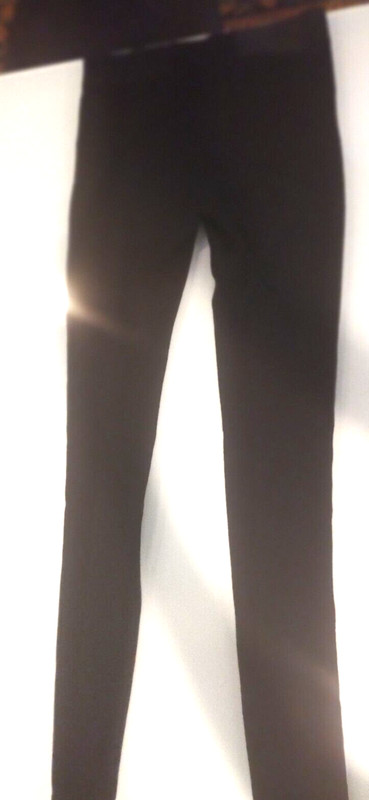 CABI WOMEN'S BLACK LEGGINGS PANTS 31" INSEAM SIZE XS X-SMALL RAYON/NYLON BLEND